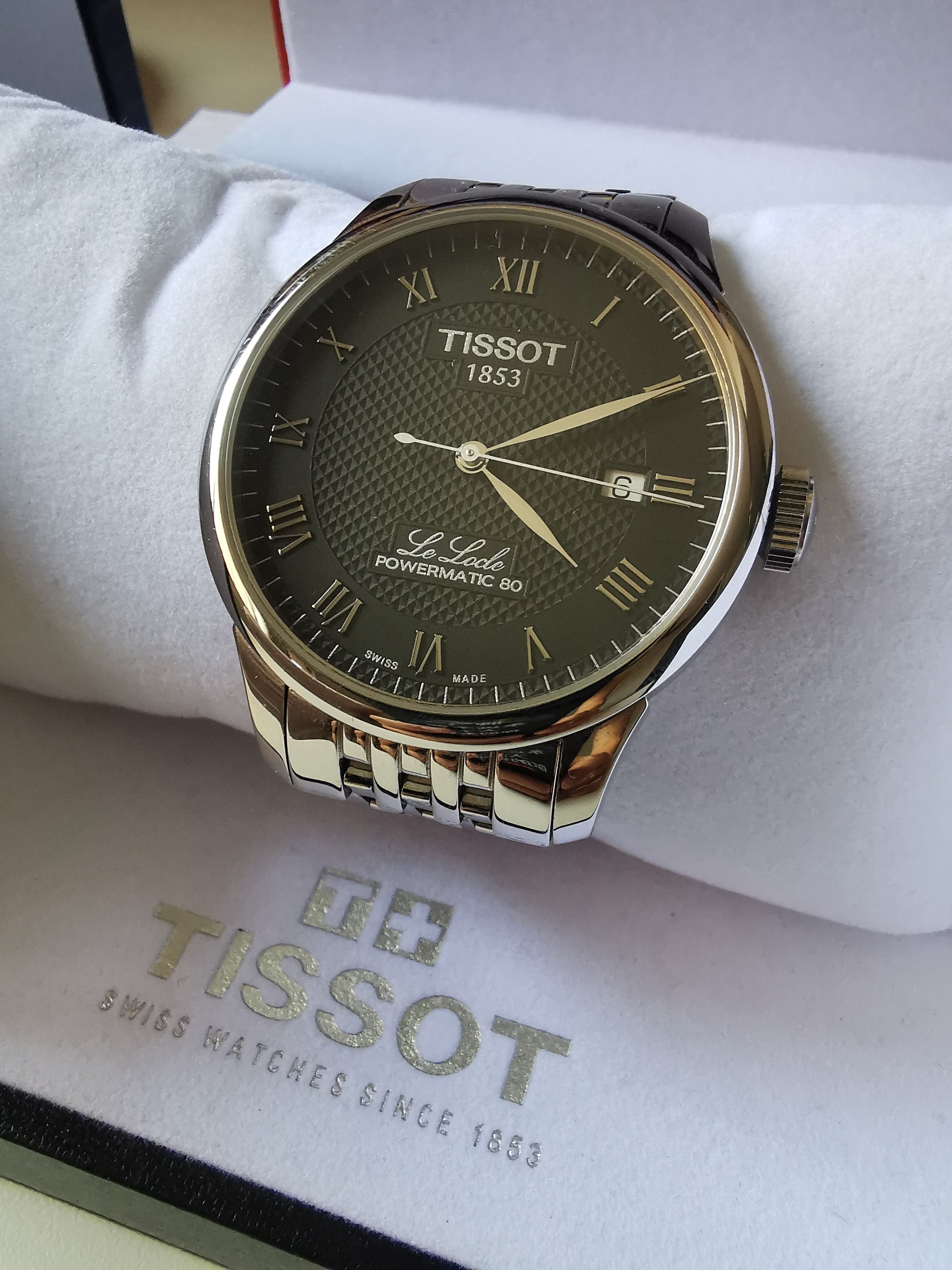 Tissot Le Locle Powermatic 80 Black Dial Luxury Watches on