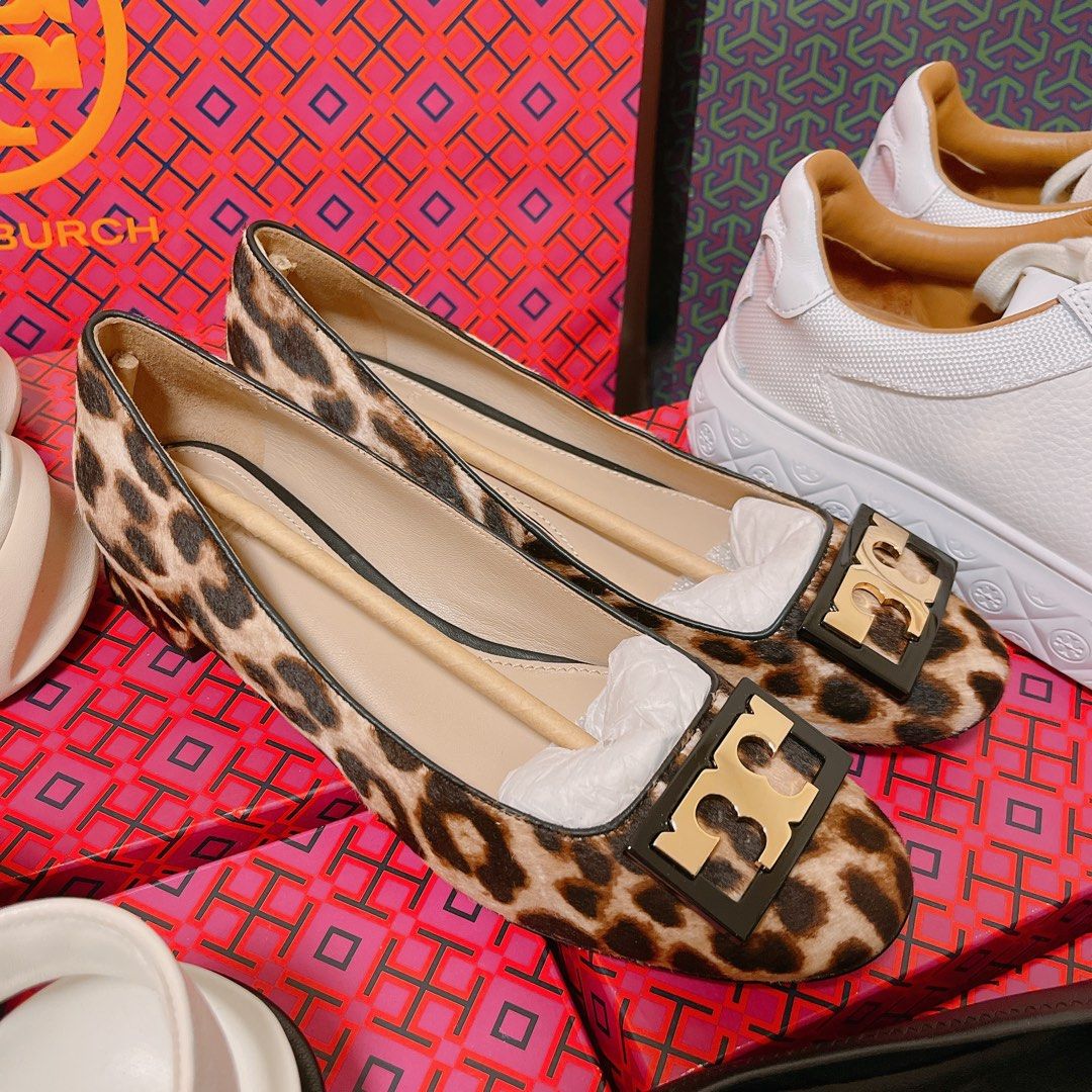 2 TORY BURCH TB US 6 Tory Burch gigi calf pump natural leopard NT10 310