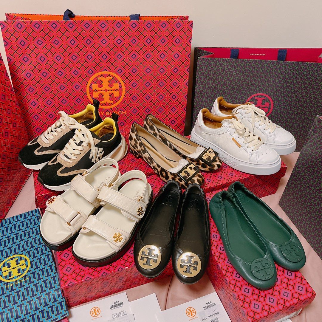 TORY BURCH Minnie Travel Flats TB US 6 23CM NT10 900