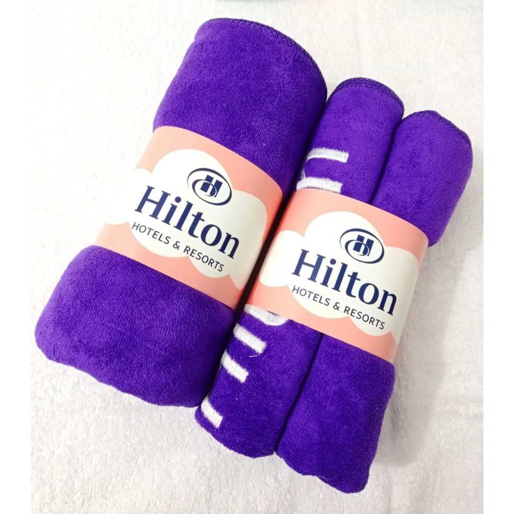 Towel hotel hilton, Beauty & Personal Care, Bath & Body, Bath on Carousell