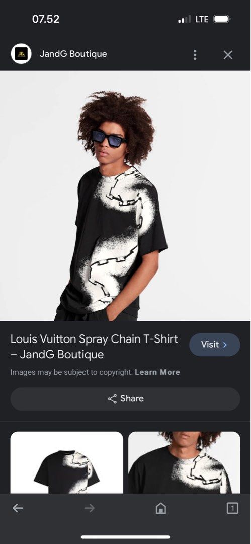 Louis Vuitton Spray Chain T-Shirt – JandG Boutique