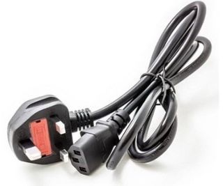 Power Cord, Eu Standard 250v 10a, 1.2m, Mains Power Cable Angular Socket  For Printer, Microwave, Oven, Etc.