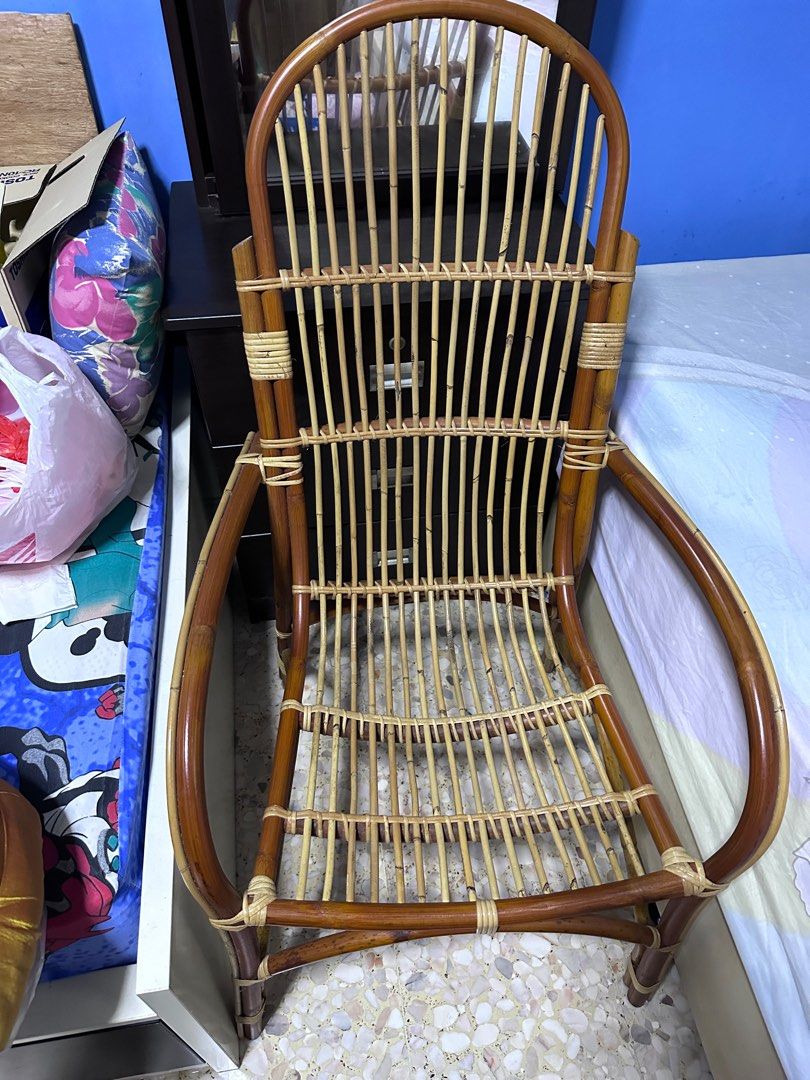 Used rattan patio chair, Furniture & Home Living, Furniture, Chairs on ...