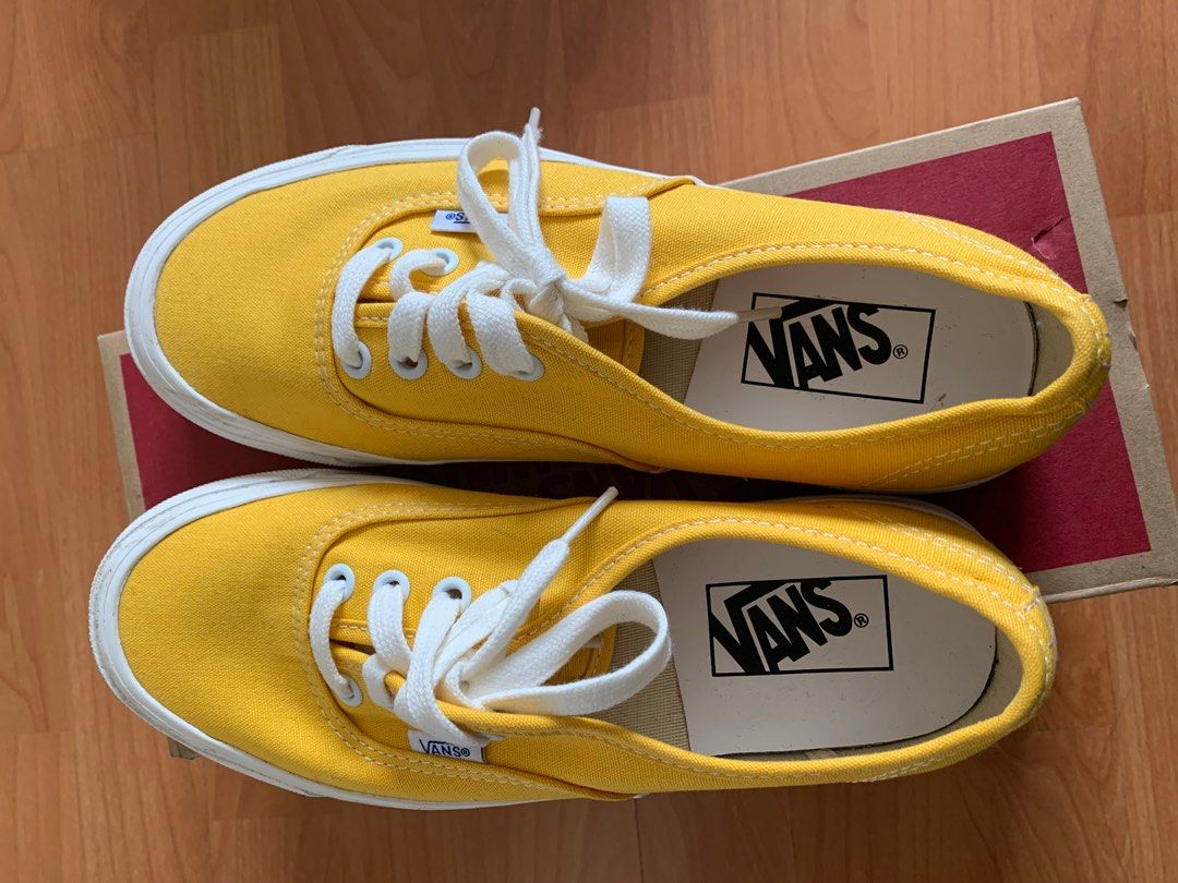 Authentic shop vans yellow