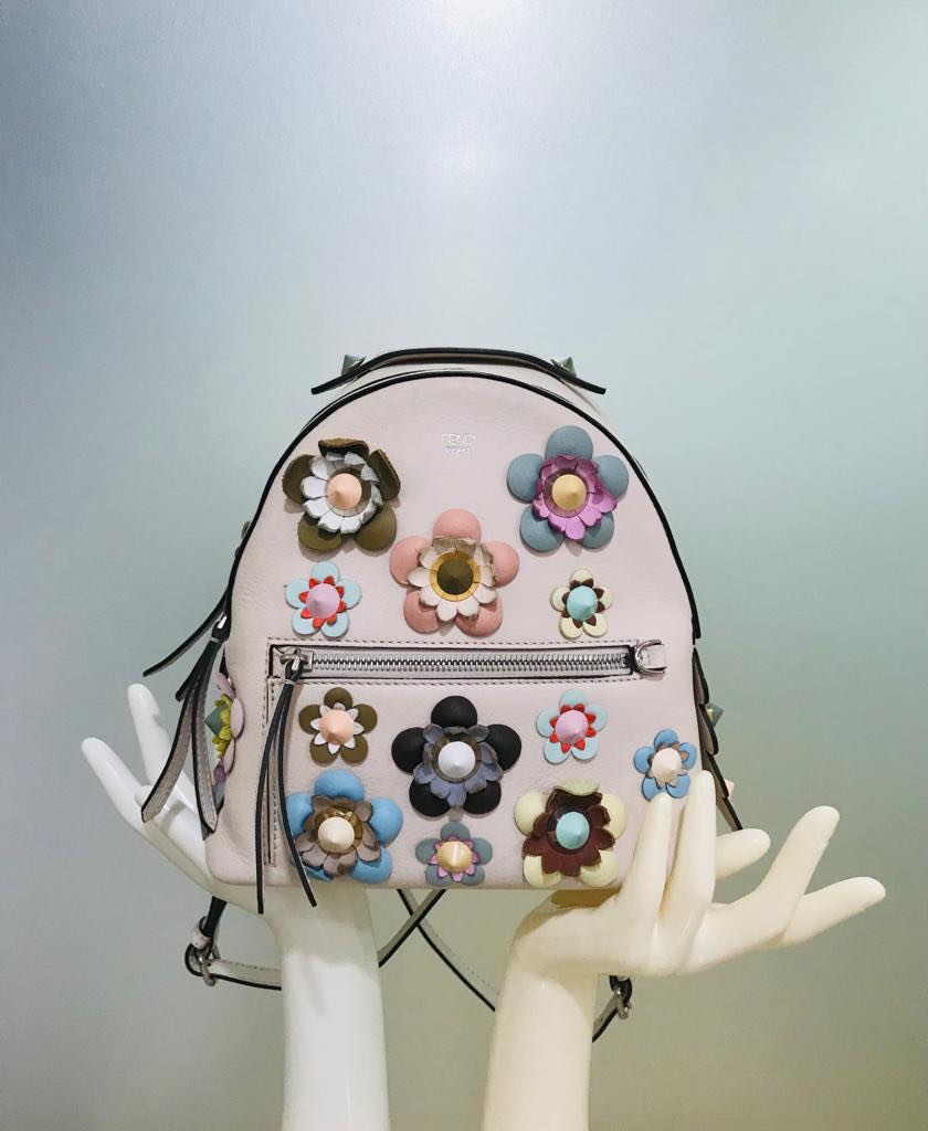 VGC FENDI Mini allover flowers backpack 2017 Exc Ongkir