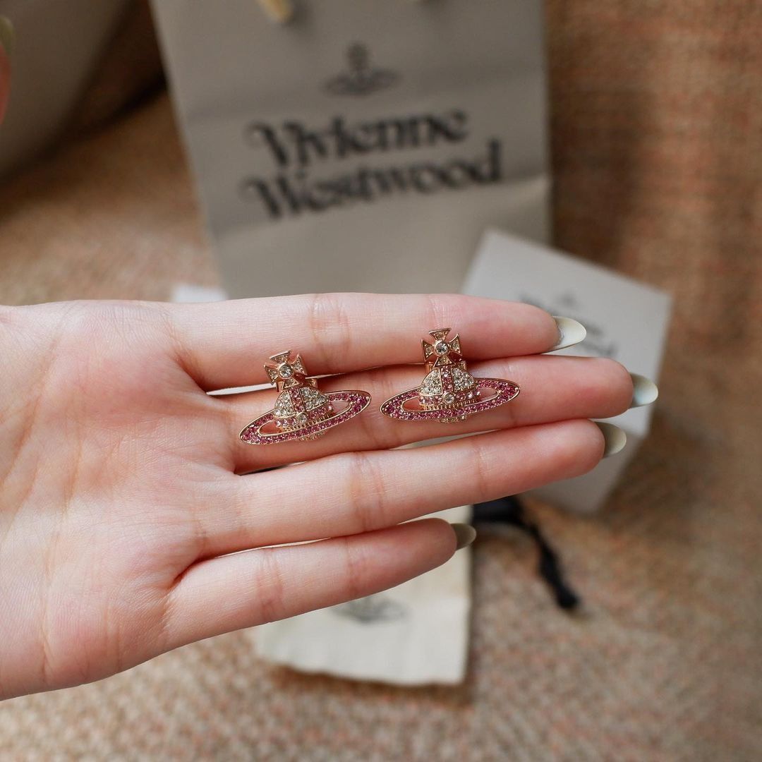 Pink vivienne westwood earrings top