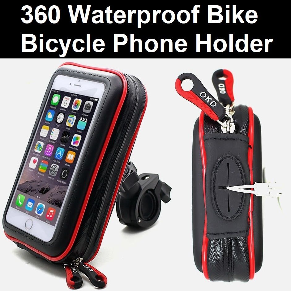 Waterproof 360 Degree Rotatable Shockproof Bike / Bicycle Pouch