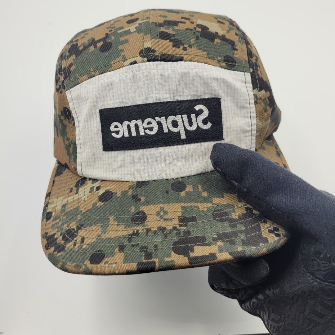 WELL KEPT FW13 SUPREME X CDG DIGITAL CAMO 5 PANEL CAMP CAP