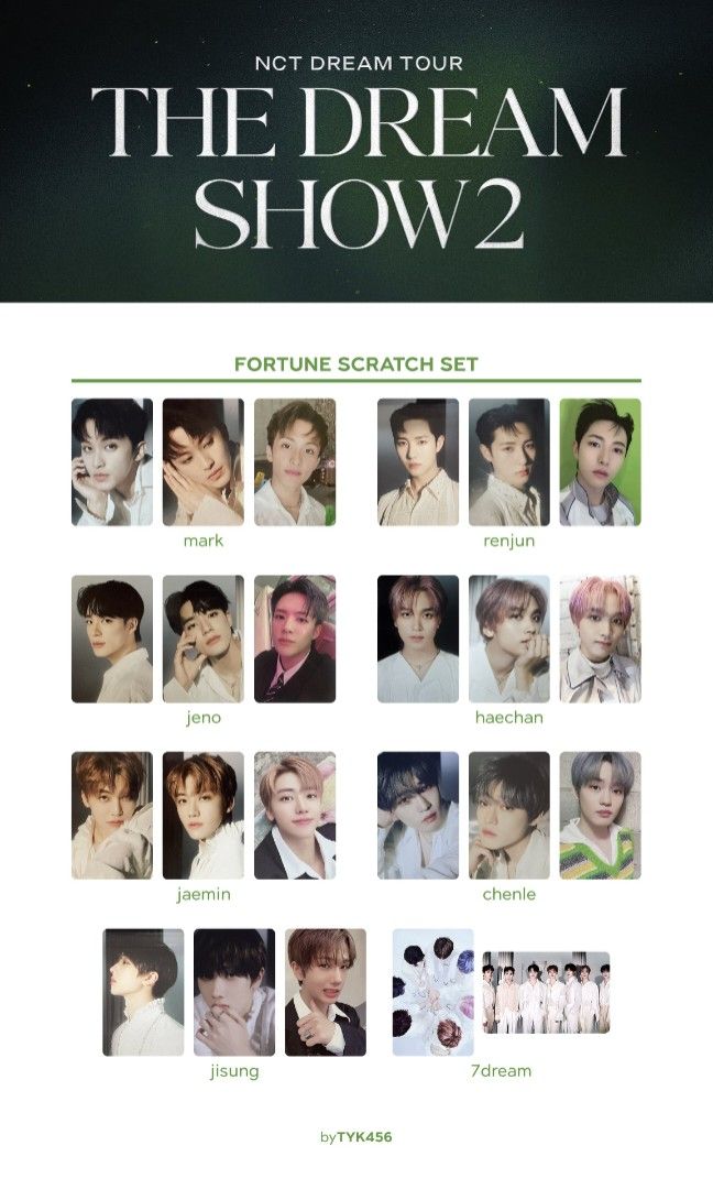 WTS NCT DREAM - THE DREAM SHOW 2 Fortune Trading Card, Hobbies
