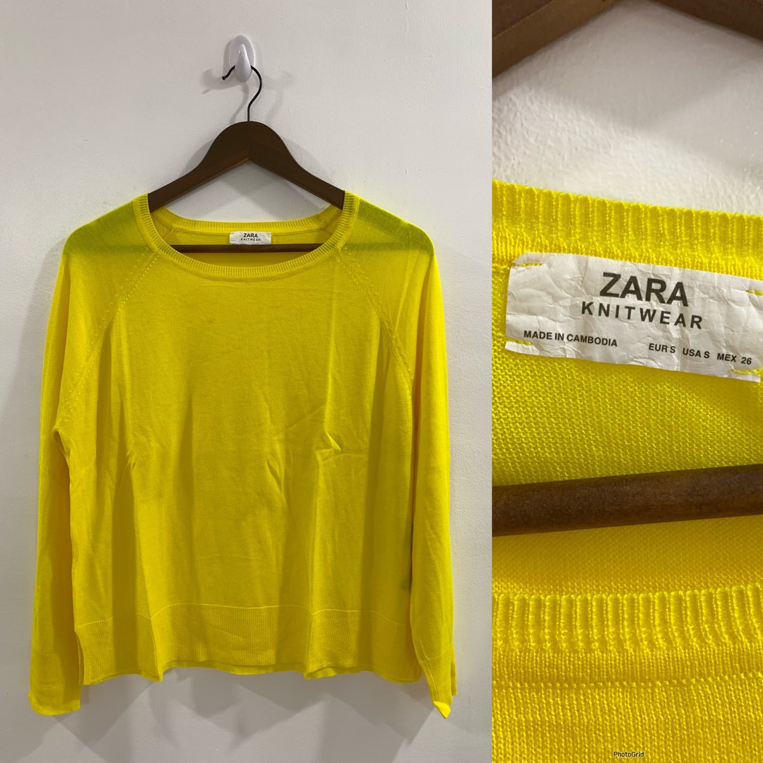 Zara lightweight knit top Women s Fashion Tops Blouses on Carousell