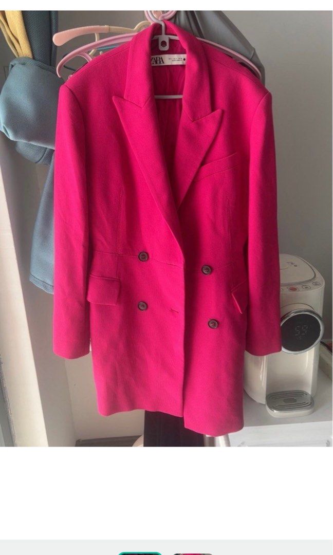 Zara pink coats, Women's Fashion, Coats, Jackets and Outerwear on Carousell