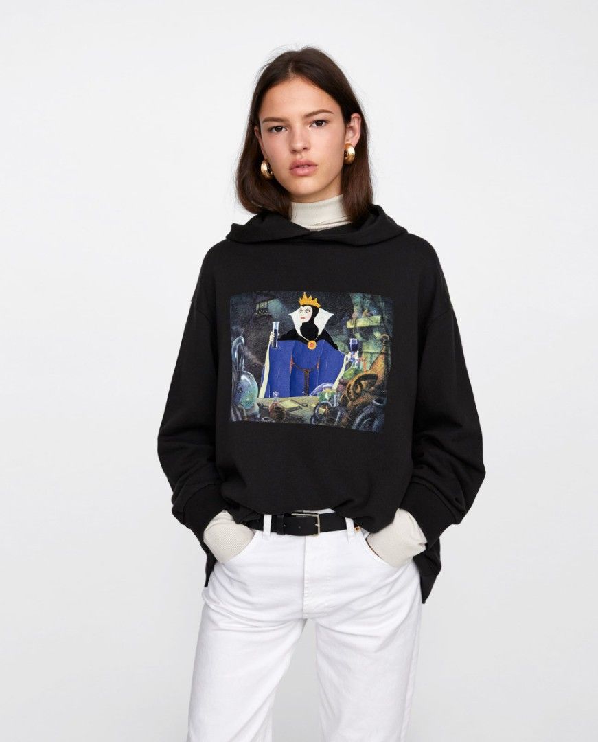 Snow white hoodie zara discount