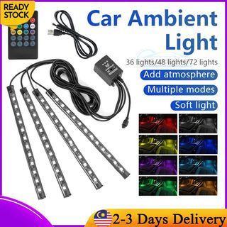 WOWLED 12V 72 LED RV LED Lights Interior, Pack of 4, 10W LED RV Ceiling  Lights Strip Lamp with On/Off Switch, LED Interior Lighting for Car, Camper,  Bus, Caravan, Boat, Dome Light