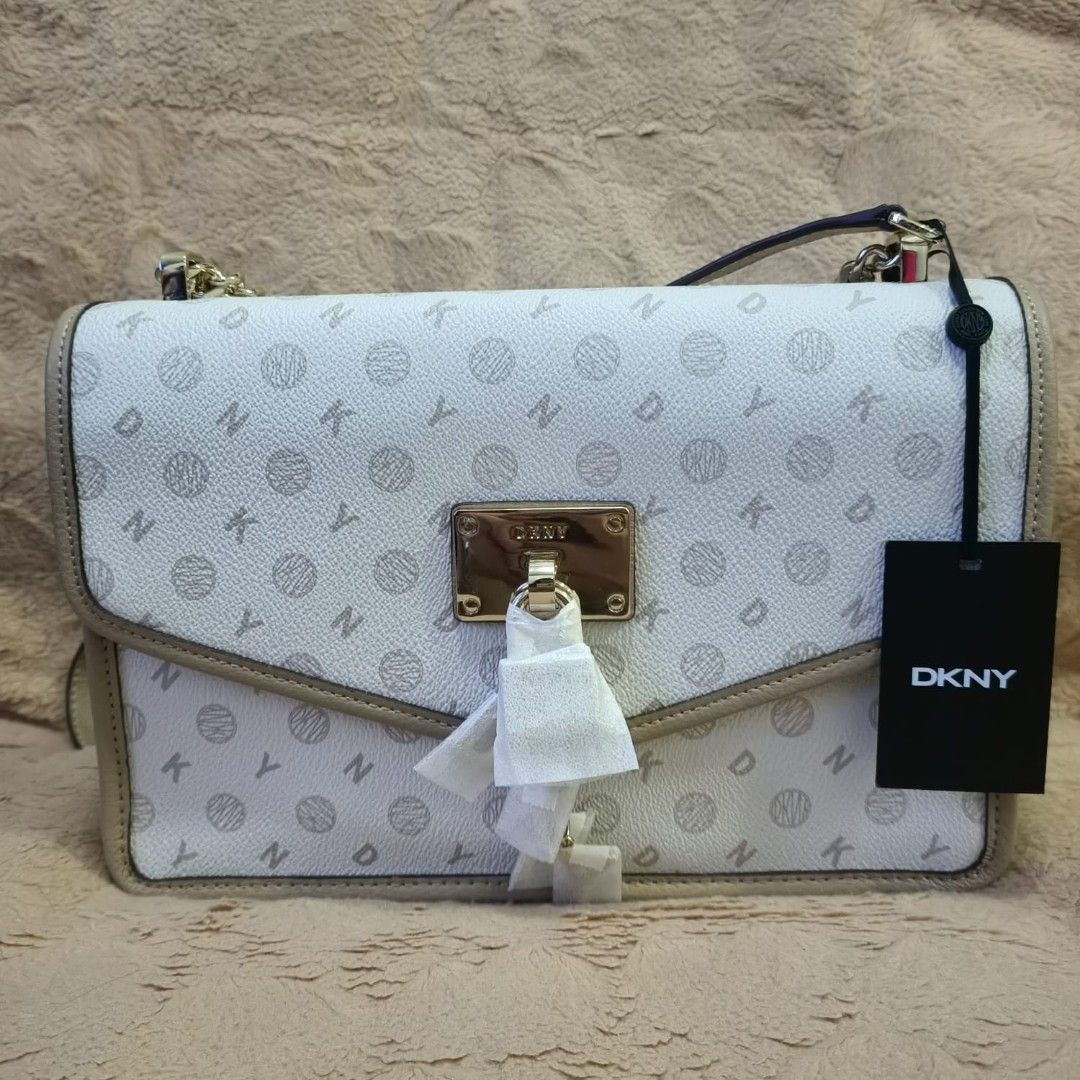 100 authentic DKNY Elissa Heritage Logo Women s Fashion Bags Wallets Shoulder Bags on Carousell