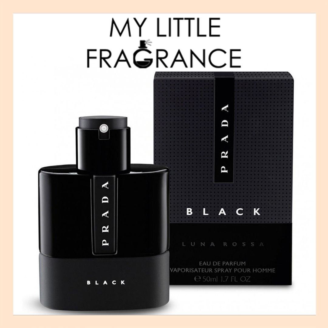 Prada black men's perfume top