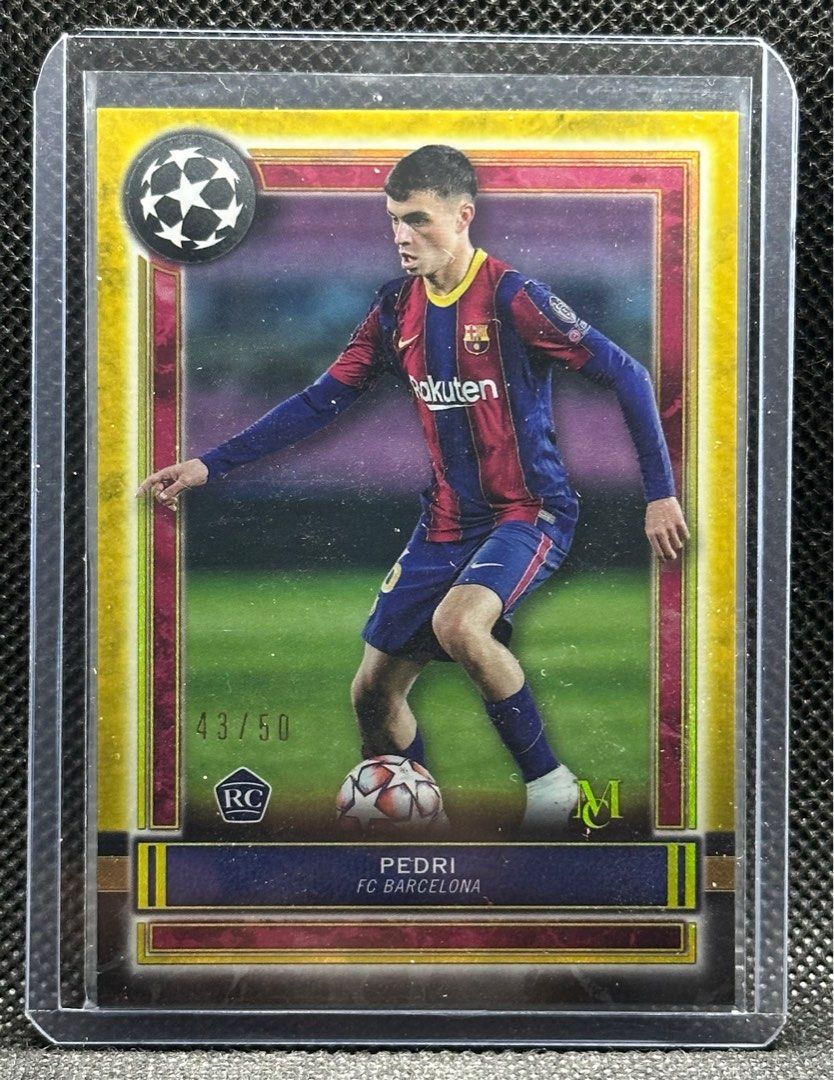 2020-21 Topps Museum =PEDRI= Gold Rookie RC #'d /50 Barcelona