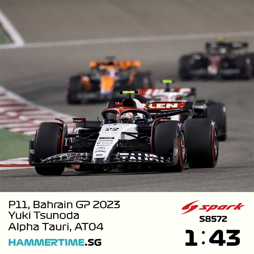 2023 Alpha Tauri F1 AT04 1/43 Spark Model | Yuki Tsunoda, Daniel 