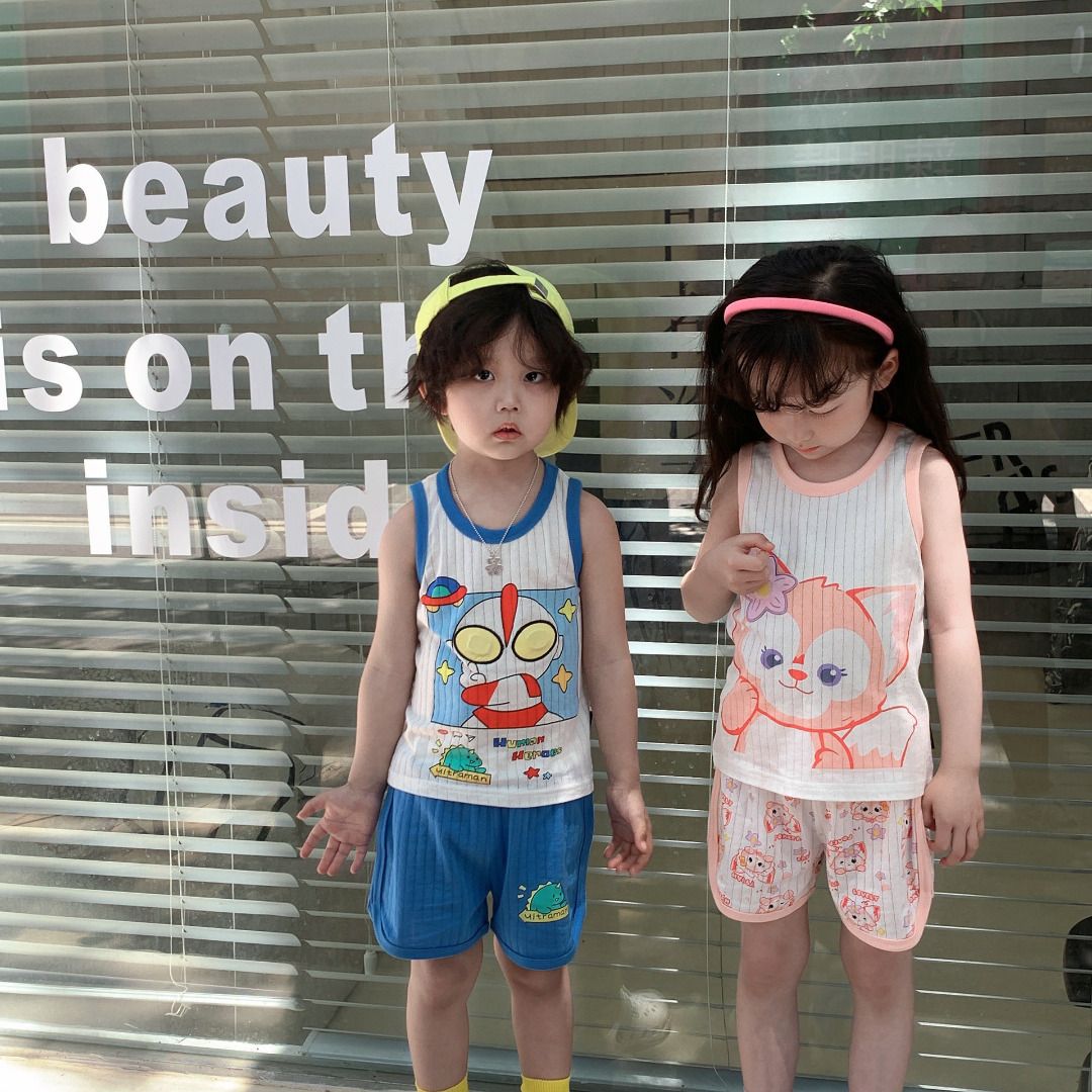 2 12 years old Children Girl Boy Unisex Light Up Cotton Singlet