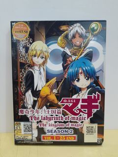 MAGI THE LABRYINTH OF MAGIC KINGDOM OF MAGIC ANIME 2-DVD SEASON 2 1-25 NEW