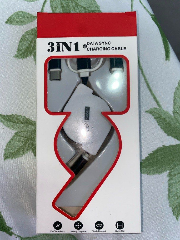 3 in 1 Data Sync Charging Cable406103206732779520