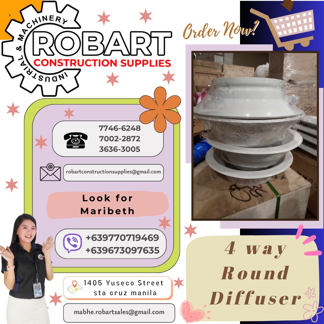 4 way round diffuser, Commercial & Industrial, Construction Tools ...