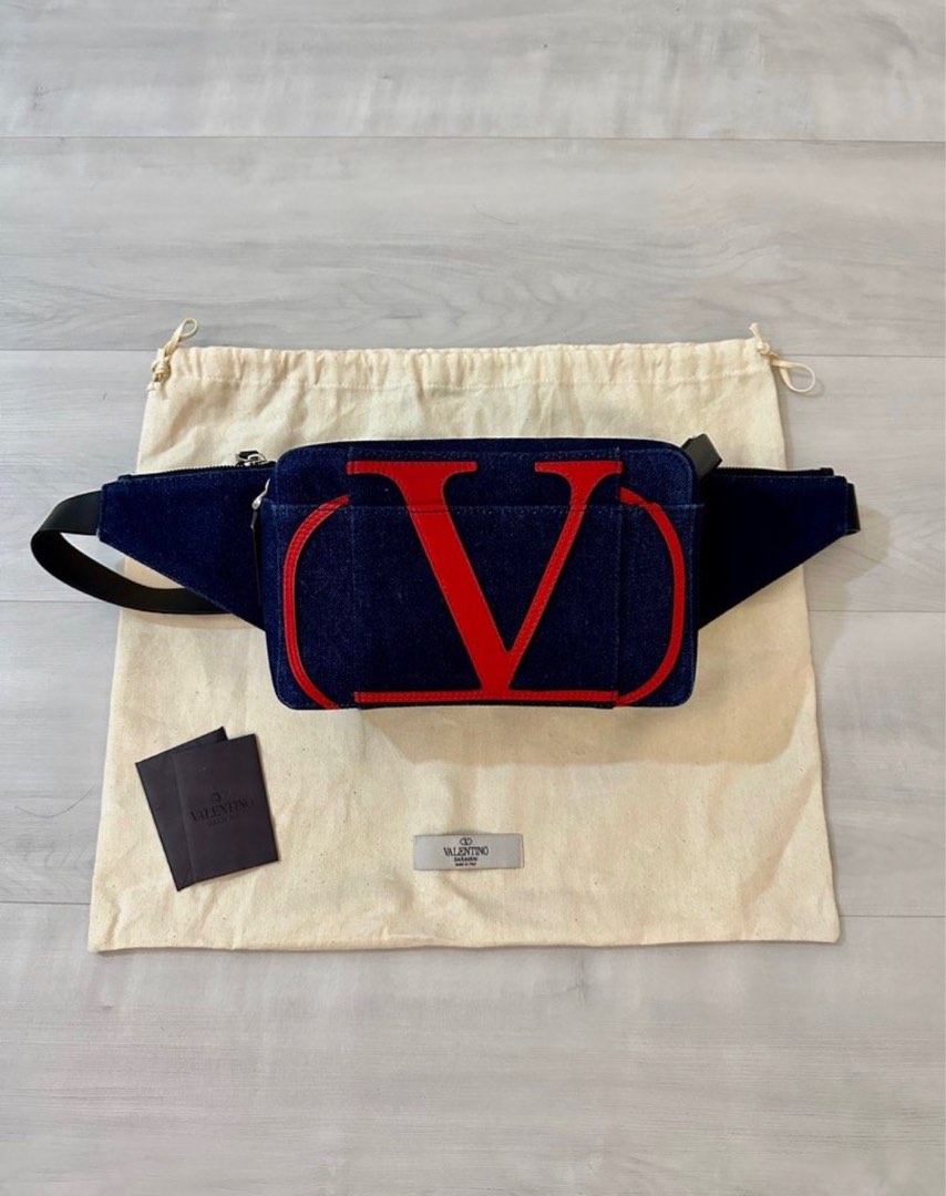 Valentino denim belt discount bag
