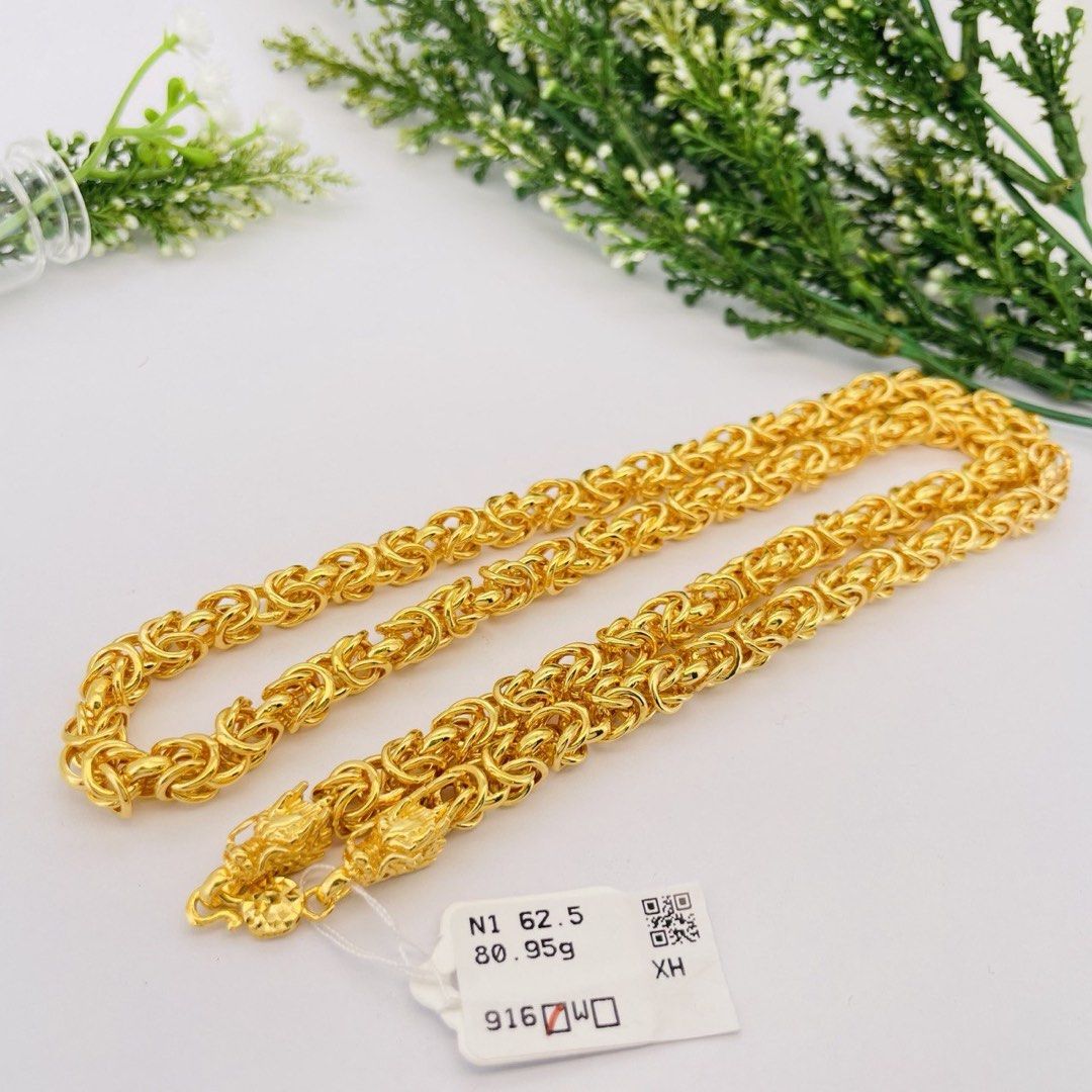 916 Gold Dragon Necklace Women s Fashion Jewelry Organisers