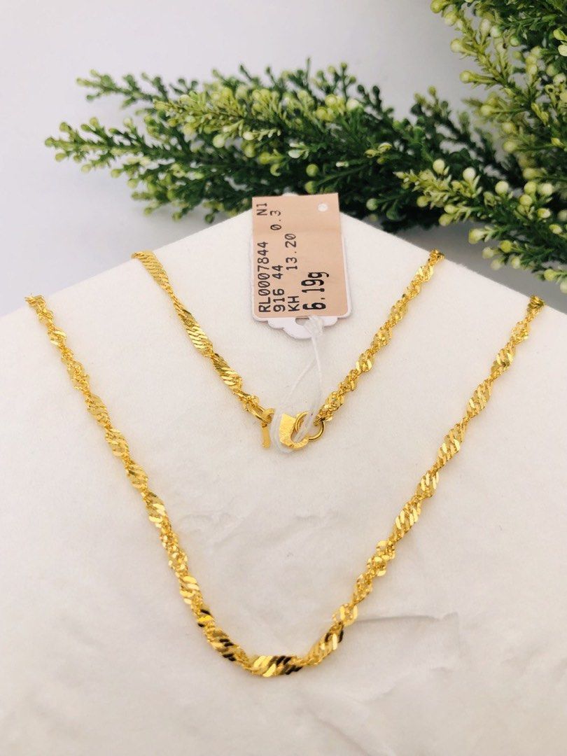 916 Gold Twist Necklace Women s Fashion Jewelry Organisers