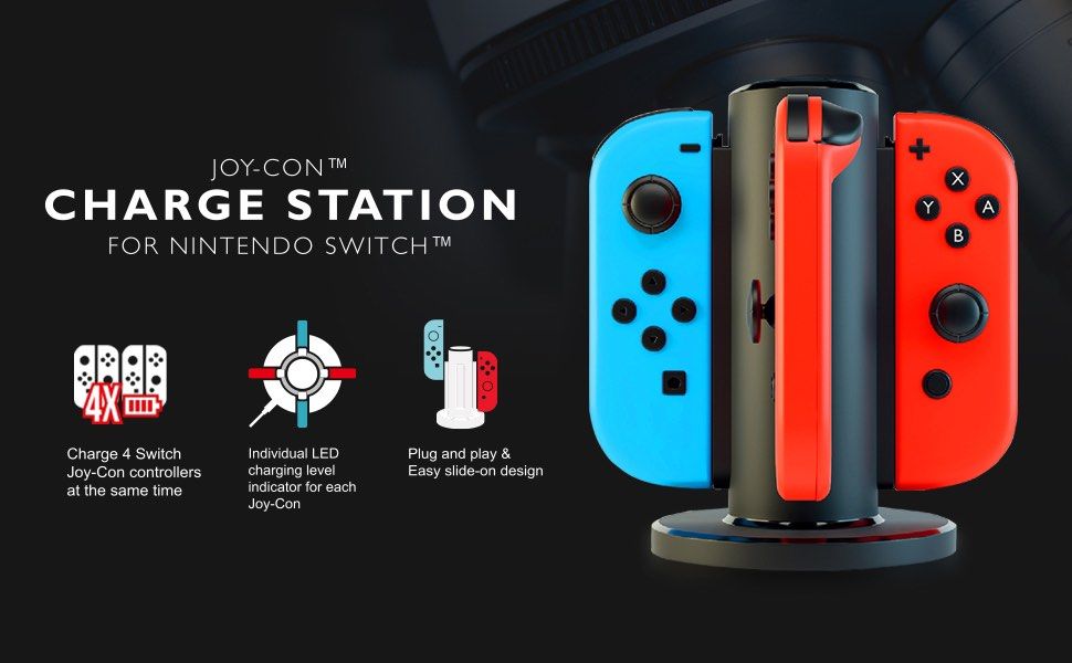 🔥新品🔥 Nintendo Switch Joycon 四合一充電座🔌, 電子遊戲, 電子遊戲