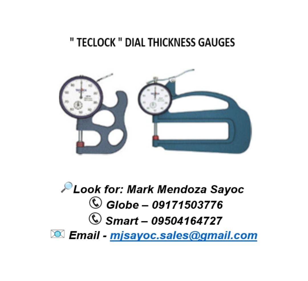 " TECLOCK " DIAL THICKNESS GAUGES, Commercial & Industrial
