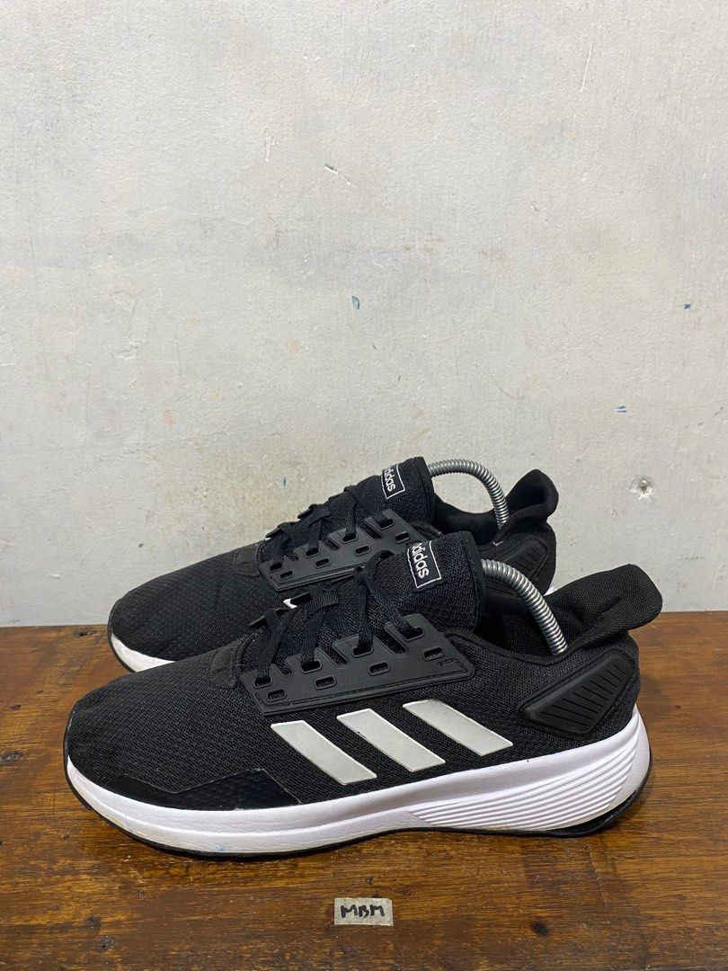 Adidas running duramo black white size 42 second original Fesyen
