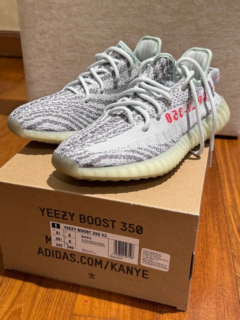 Blue tint yeezy size 6 on sale