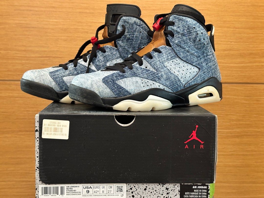 Denim air jordan 6 cheap