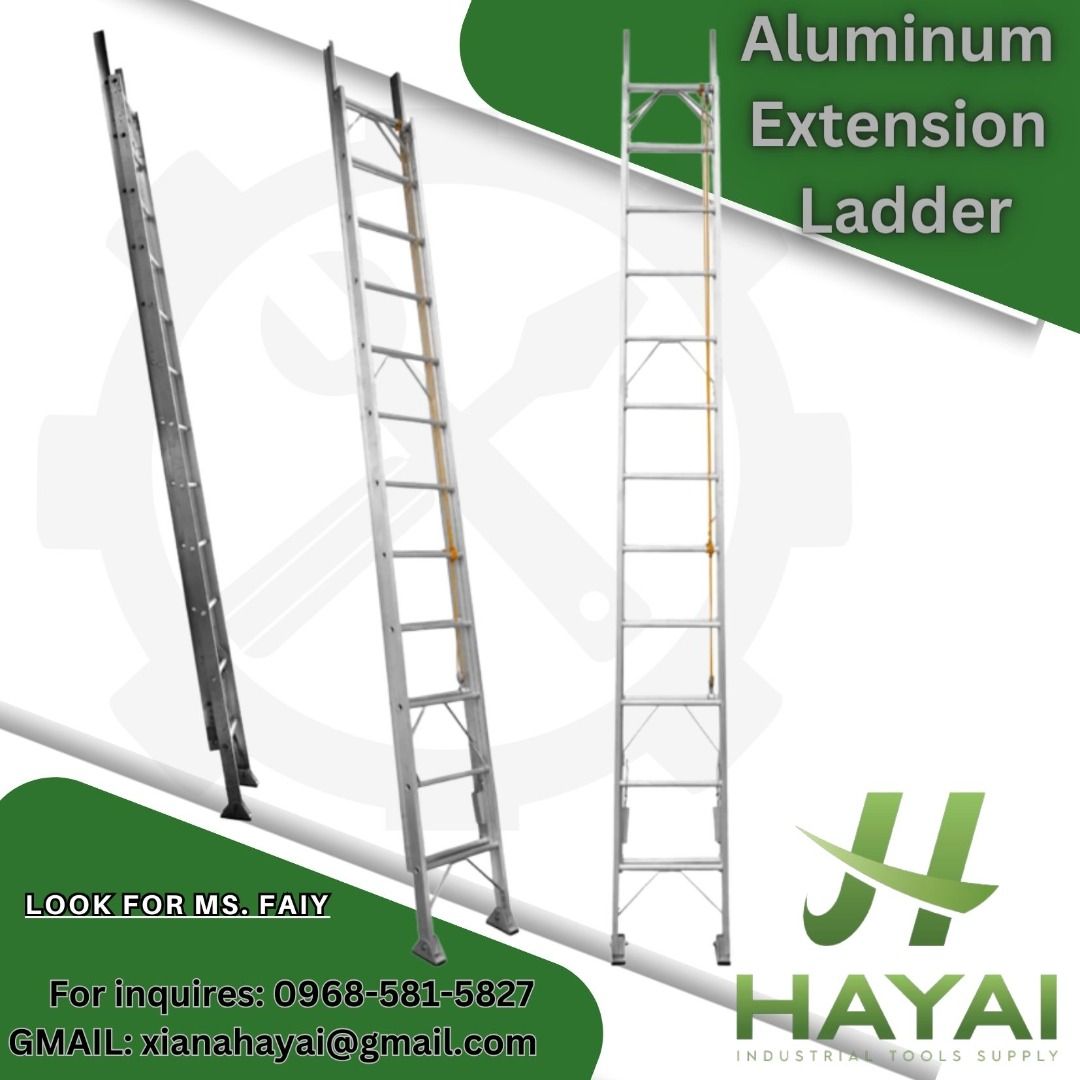 Aluminum Extension Ladder (SIZES 21 40 FEET), Commercial
