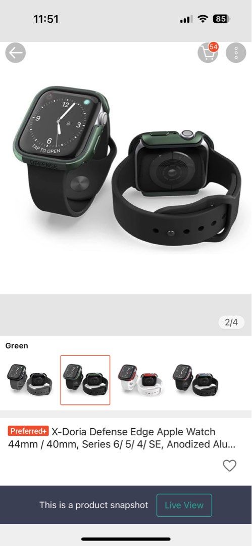 Apple Watch protector 44mm Defense Edge Men s Fashion Watches