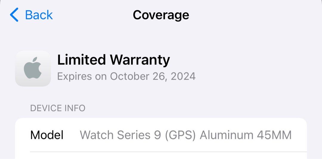 Apple Watch Series 9 GPS 45mm Pink Aluminum Case with Light Pink Sport Band  - S/M 