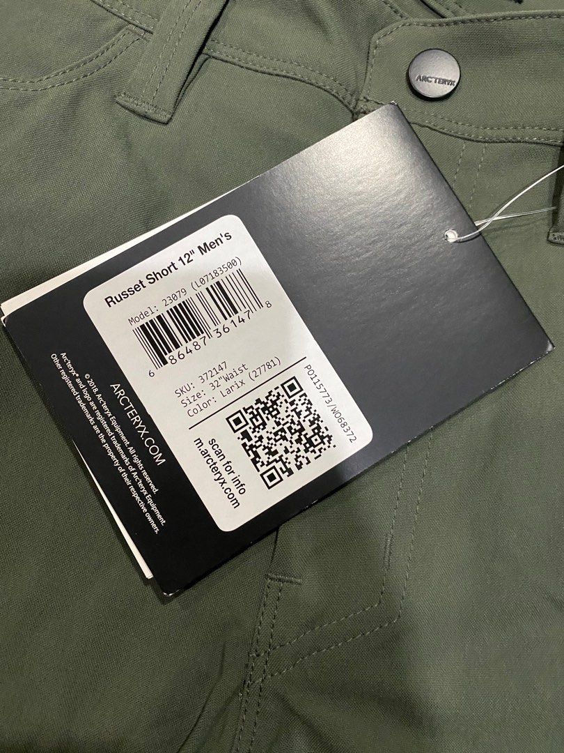 Arcteryx russet short hotsell