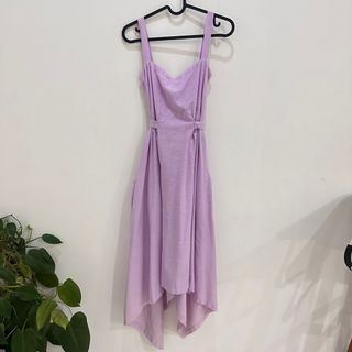 ATS The Label midi lavender dress