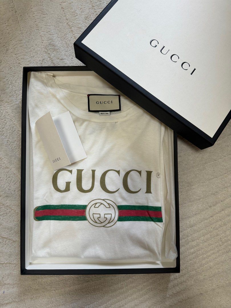 Gucci ripped t shirt top
