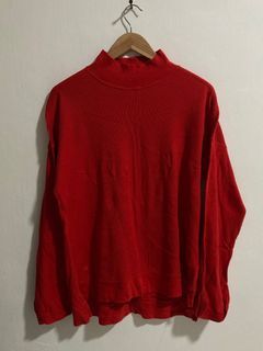 Authentic Lauren Ralph Lauren Women’s Red Knitter Longsleeve, dimes is 22.4 X 28
