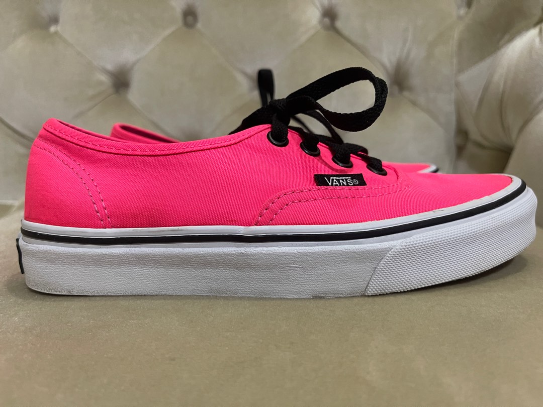 Authentic Vans Hot Pink Women US5