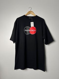 Balenciaga Mastercard Logo Black Tee
