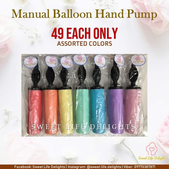 Balloon Pump, Manual Balloon Pump, Manual Balloon Hand Pump, Hobbies & Toys, Stationary & Craft
