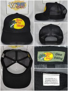 BASS PRO SHOPS BLACK TRUCKER