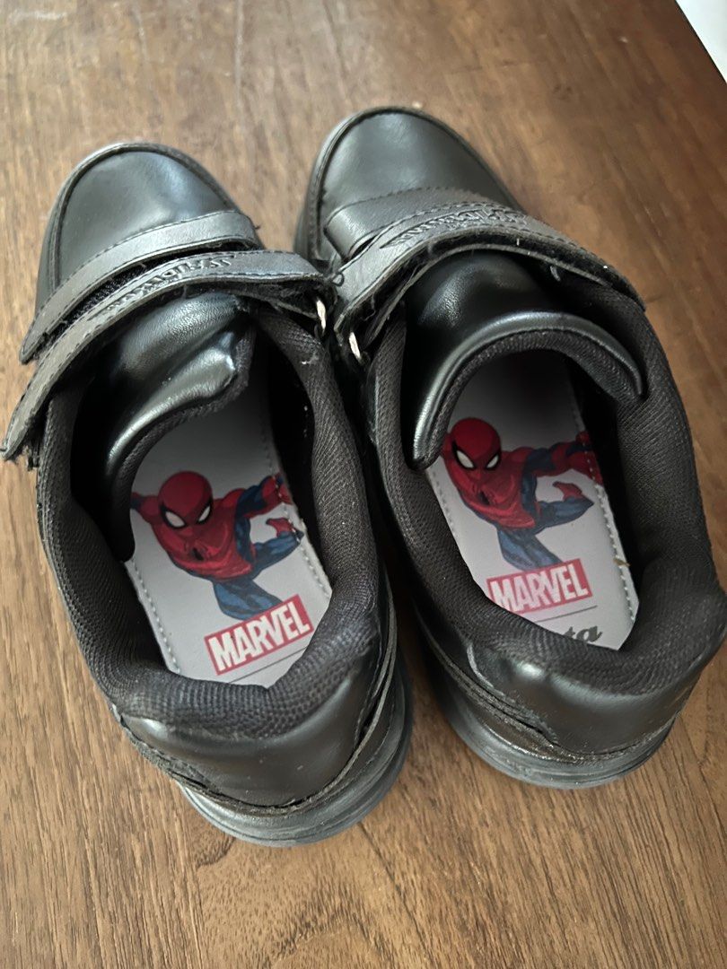 Bata Spider man Black Shoes Babies Kids Babies Kids Fashion