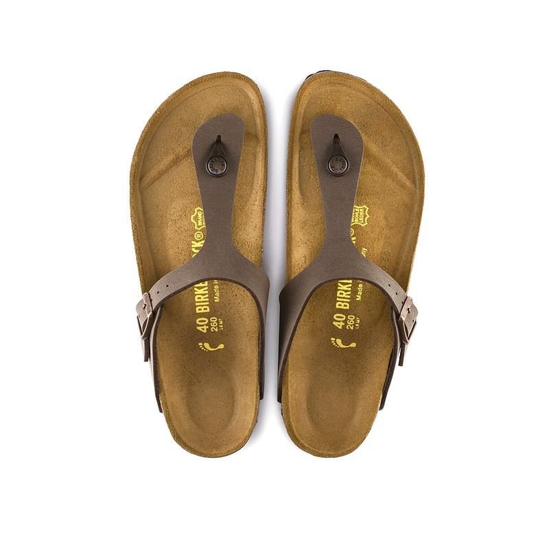 Birkenstock Gizeh BirkiBuc Narrow - Mocca