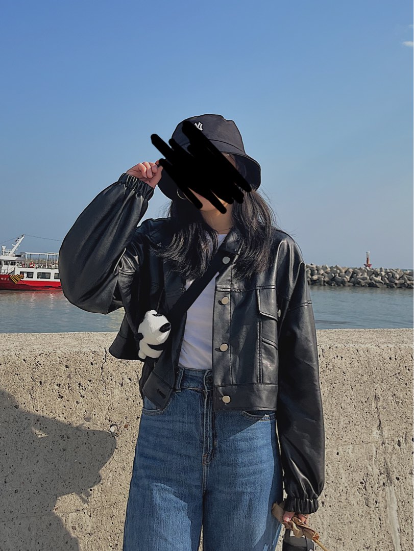 Black Leather Jacket Thin Women s Fashion Coats Jackets and