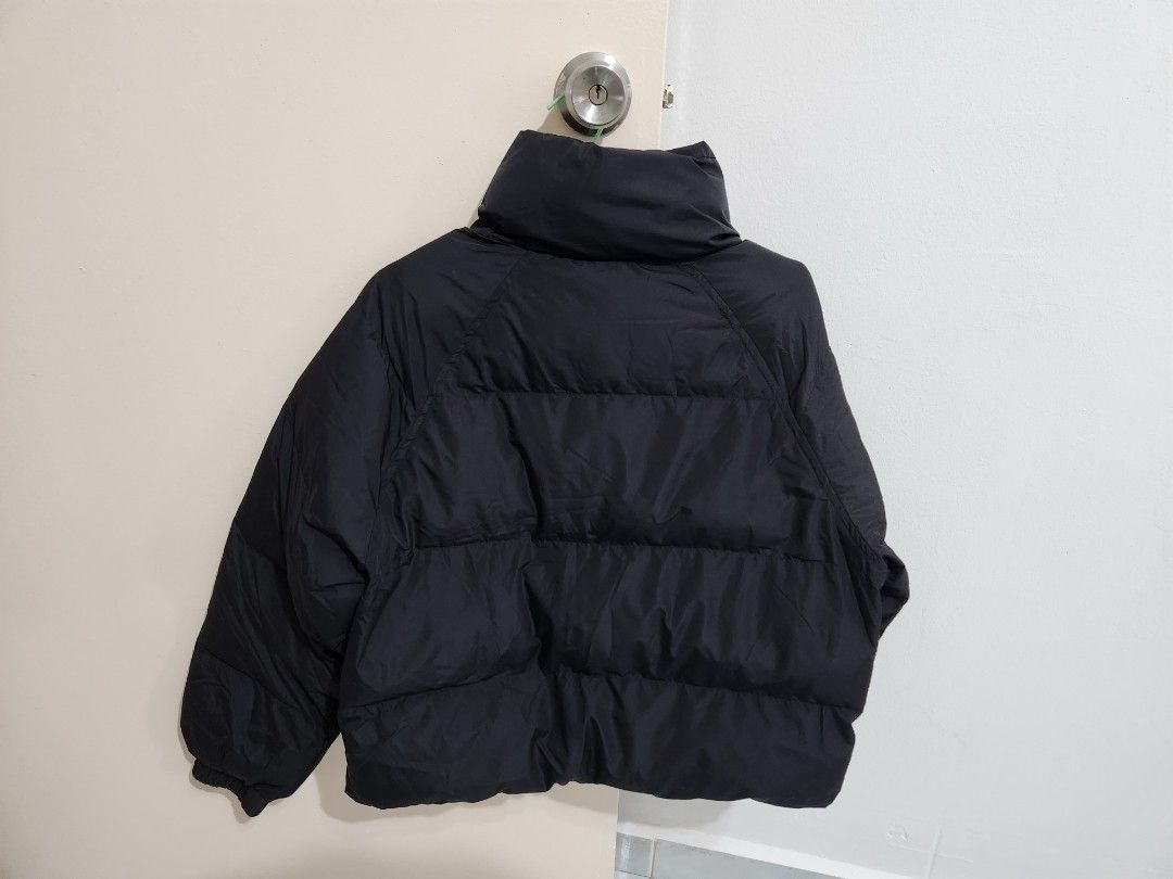 Black Puffer Jacket Crop Women s Fashion Coats Jackets and