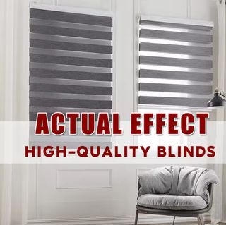 blinds curtains window roller venetians duo roller blinds dark gray curtain korean office home double deck curtain cover