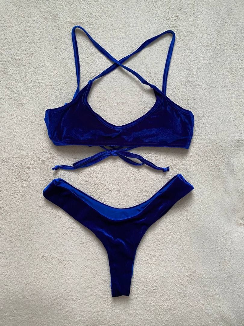 Zaful velvet bikini discount